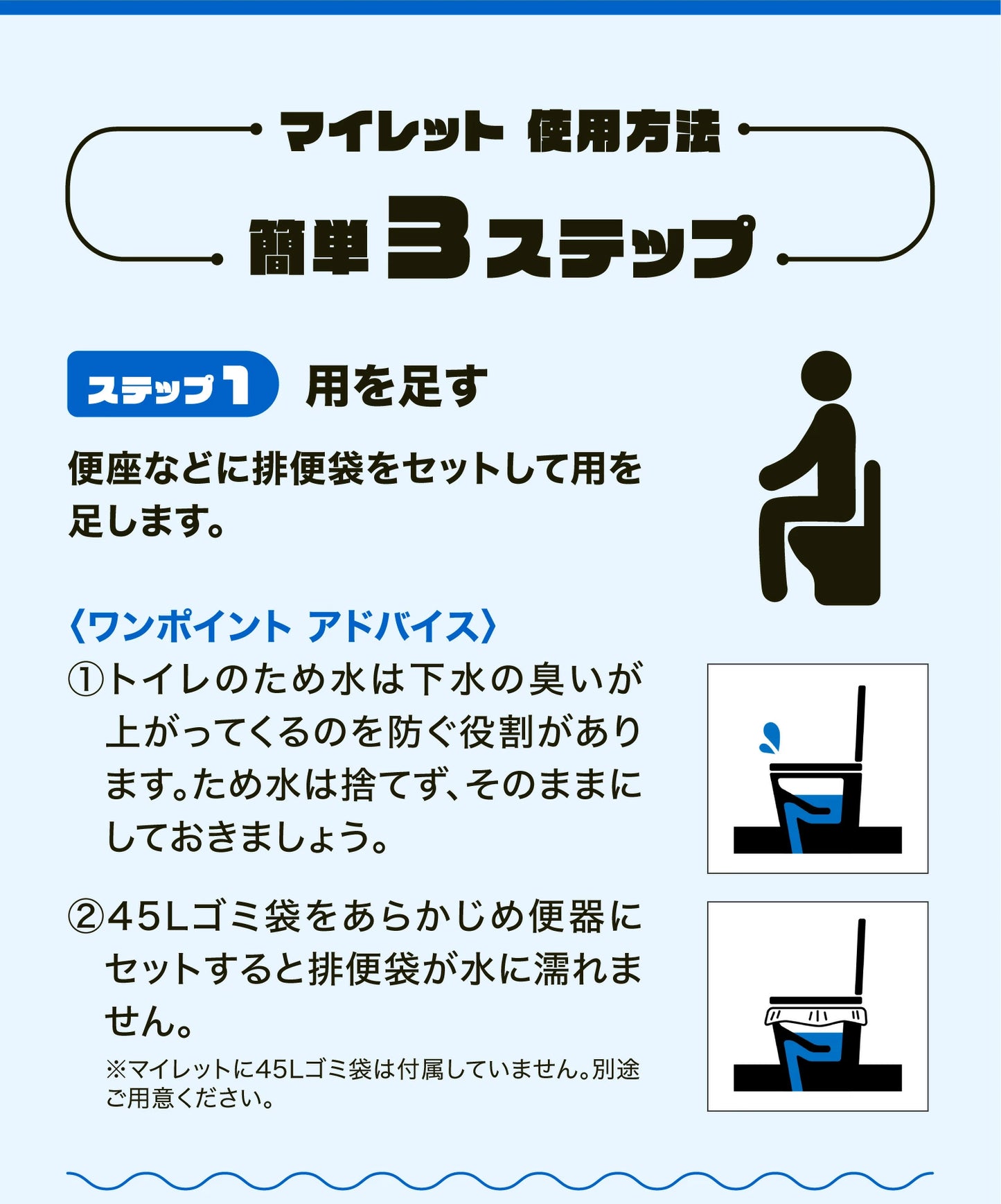 【10回分非常トイレ】災害用 簡易トイレ マイレット Mylet P-300 携帯トイレ 防災 消臭 抗菌 コンパクト 日本製